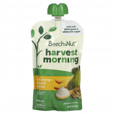 Beech-Nut, Фрукты, смесь йогурта и злаков, Harvest Morning, для детей от 12 месяцев, груша, манго, йогурт и гранола, 99 г (3,5 унции)