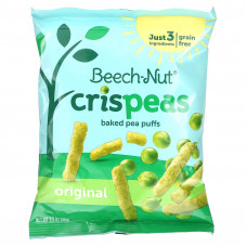Beech-Nut, Crispeas, запеченный горох, для детей от 12 месяцев, оригинальный, 40 г (1,4 унции)