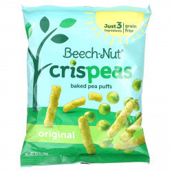 Beech-Nut, Crispeas, запеченный горох, для детей от 12 месяцев, оригинальный, 40 г (1,4 унции)