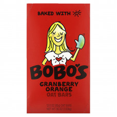 Bobo's Oat Bars, Овсяные батончики с клюквой и апельсином, 12 батончиков по 85 г (3 унции)