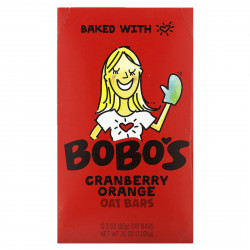 Bobo's Oat Bars, Овсяные батончики с клюквой и апельсином, 12 батончиков по 85 г (3 унции)