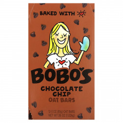 Bobo's Oat Bars, Овсяные батончики с шоколадной крошкой, 12 батончиков, по 85 г (3 унции)