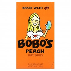 Bobo's Oat Bars, Овсяные батончики с персиком, 12 батончиков, 85 г (3 унции)