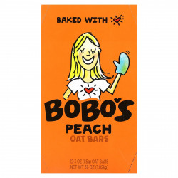Bobo's Oat Bars, Овсяные батончики с персиком, 12 батончиков, 85 г (3 унции)