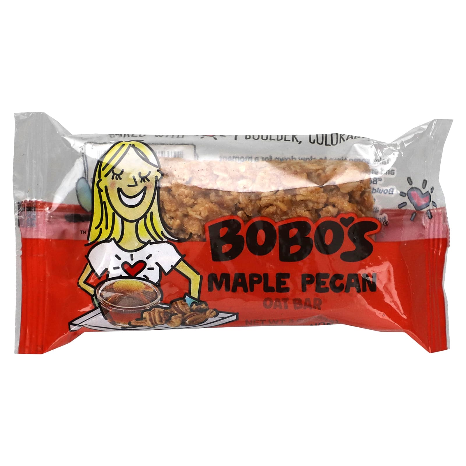 Bobo's Oat Bars, Кленовый пекан, 12 батончиков, по 85 г (3 унции)