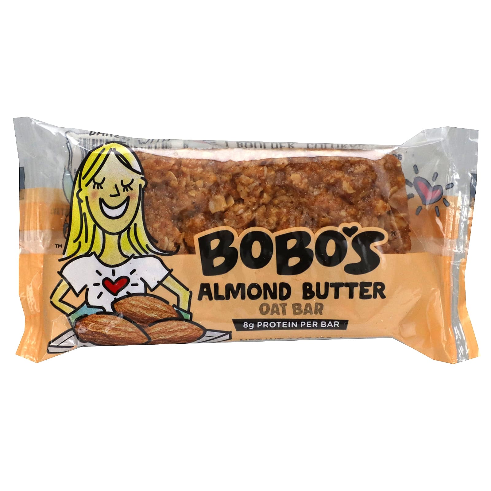 Bobo's Oat Bars, Овсяные батончики с миндальным маслом, 12 батончиков, по 85 г (3 унции)