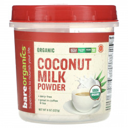 BareOrganics, Органическое сухое кокосовое молоко, 227 г (8 унций)