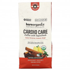 BareOrganics, Cardio Care, кофе с суперфудами, молотый, средней обжарки, 283 г (10 унций)