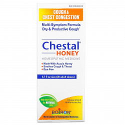 Boiron, Chestal Honey, от кашля и заложенности груди, 6,7 жидк. Унции