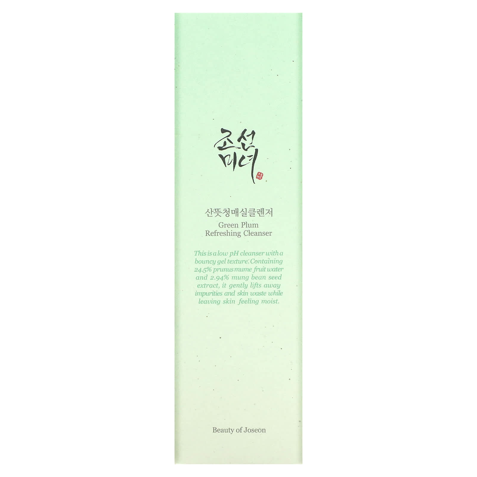 Beauty of Joseon, Освежающее очищающее средство Green Plum, 100 мл (3,38 жидк. Унции)