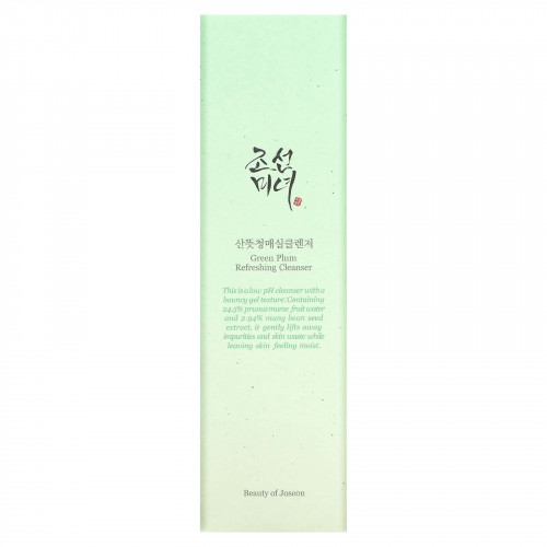Beauty of Joseon, Освежающее очищающее средство Green Plum, 100 мл (3,38 жидк. Унции)