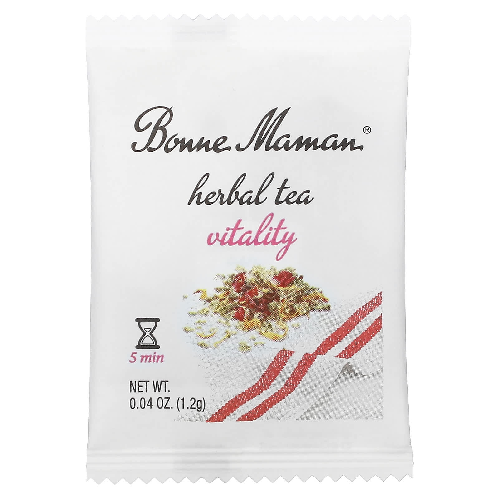 Bonne Maman, Herbal Tea, Vitality, без кофеина, 16 чайных пакетиков, 19 г (0,68 унции)