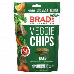 Brad's Plant Based, Вегетарианские чипсы, кудрявая капуста, 85 г (3 унции)