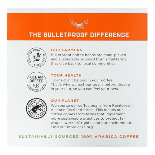 BulletProof, The Original Coffee капсулы, средняя обжарка, 10 капсул по 11 г (0,39 унции)