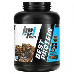 BPI Sports, Лучший протеин, передовая формула 100%-ного протеина, шоколадное брауни, 5,1 фунта (2329 г)