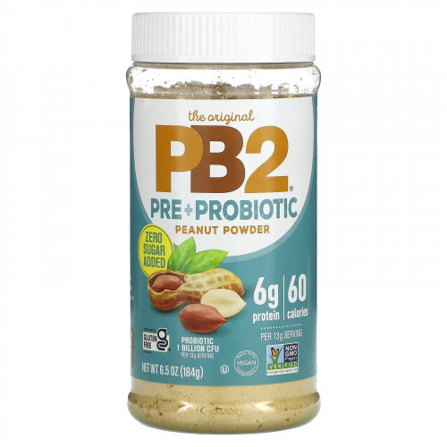 PB2 Foods, The Original PB2, арахисовый порошок с пре- и пробиотиками, 184 г (6,5 унции)