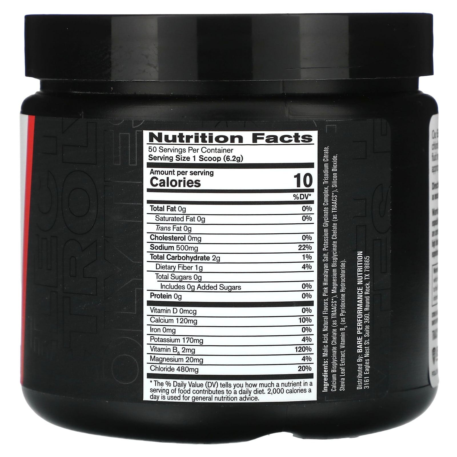 Bare Performance Nutrition, Electrolytes, смесь для увлажняющих напитков, лимон и лайм, 310 г (10,9 унции)