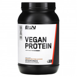 Bare Performance Nutrition, Vegan Protein, печенье с арахисовой пастой, 862 г (1 фунт)