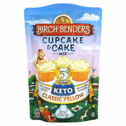 Birch Benders, Cupcake & Cake, кето, классический желтый, 310 г (10,9 унции)