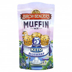 Birch Benders, Muffin Mix, кето, голубика, 227 г (8 унций)