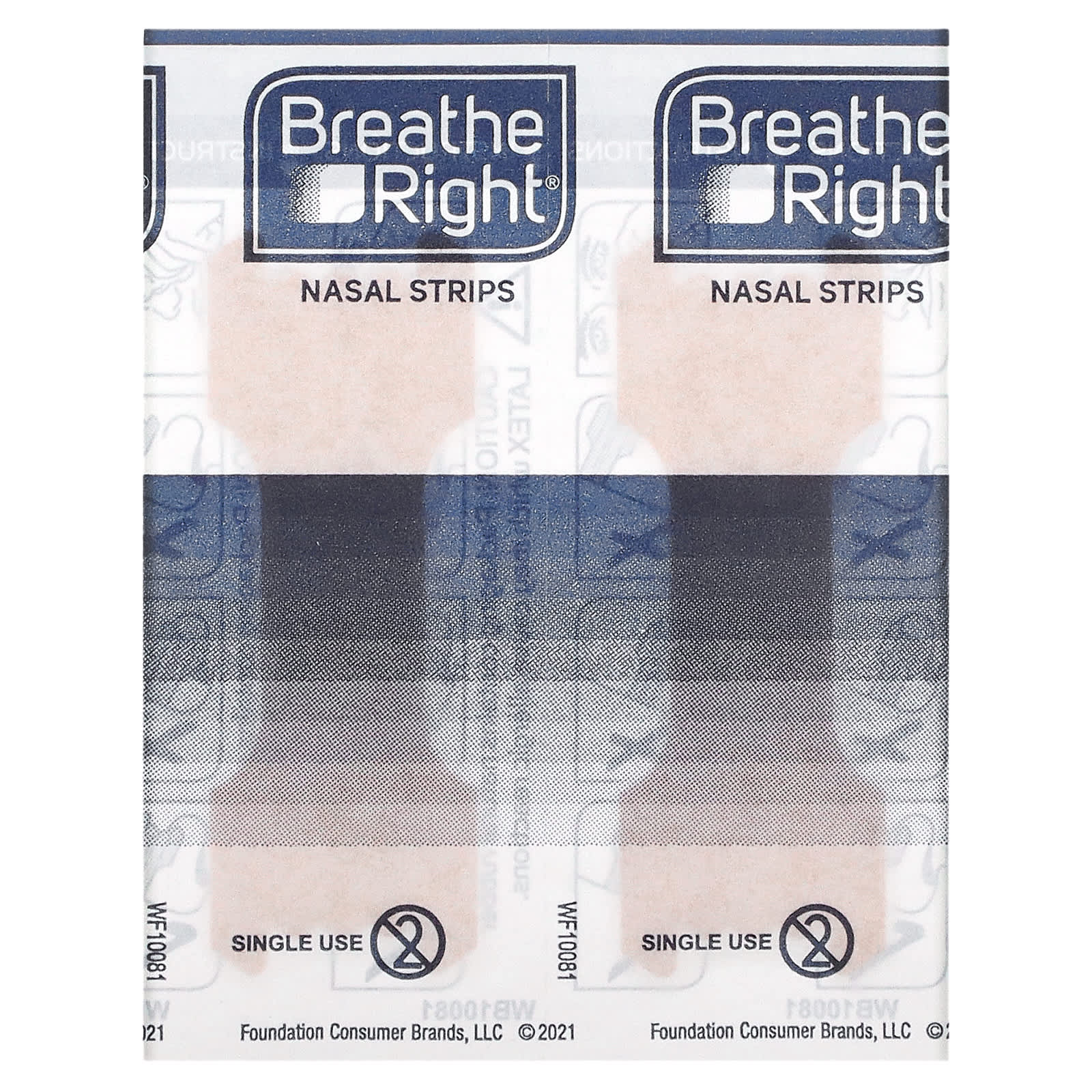 Breathe Right, Полоски для носа, успокаивающая лаванда, 26 ароматических полосок