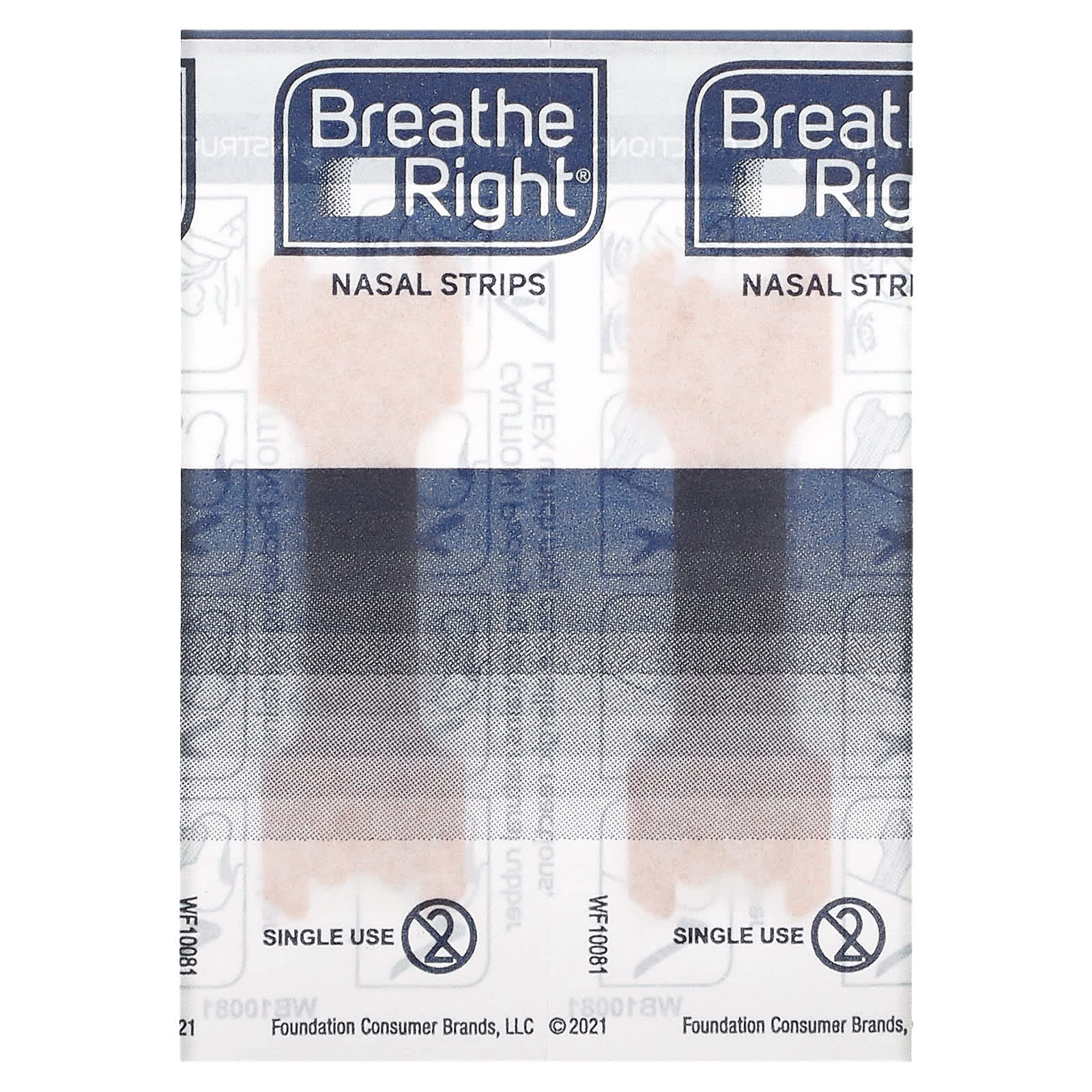 Breathe Right, Полоски для носа, оригинальные, маленькие / средние, 30 шт.