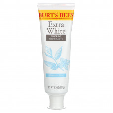 Burt's Bees, Зубная паста с фтором, экстрабелая, горная мята, 133 г (4,7 унции)