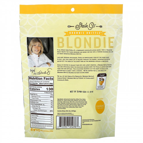 Sheila G's, Brown Bittle, блонди с лимоном Мейера, 142 г (5 унций)