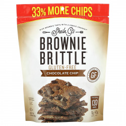Sheila G's, Brownie Brittle, без глютена, шоколадная стружка, 4.5 унций (128г)