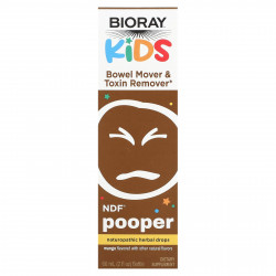 Bioray, Kids, NDF Pooper, средство для очищения кишечника и удаления токсинов, манго, 60 мл (2 жидк. унции)