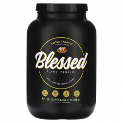 Blessed, Растительный протеин, соленая карамель, 981 г (2,16 фунта)