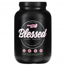 Blessed, Растительный протеин, клубничный молочко, 948 г (2,1 фунта)