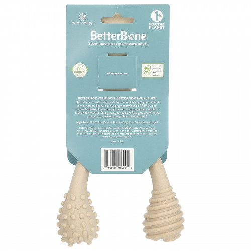 BetterBone, Classic Chew Bone, большая жевательная мармеладка, полностью натуральный продукт, 1 шт.