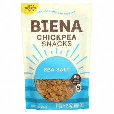 BIENA, Snacks, морская соль, 142 г (5 унций)