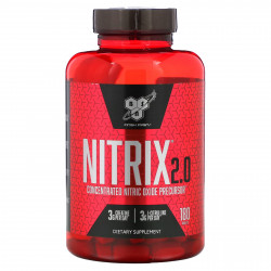 BSN, Nitrix 2.0, концентрированный прекурсор оксида азота, 180 таблеток