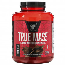 BSN, True-Mass, Ultra Premium Protein/Carb Matrix, шоколадный молочный коктейль, 2,64 кг (5,82 фунта)