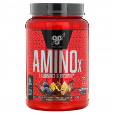 BSN, Формула с аминокислотами Amino-X, выносливость и восстановление, фруктовый пунш, 1,01 кг (2,23 фунта)