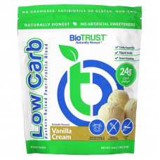 BioTRUST, Низкоуглеводная, пастбищная смесь из четырех белков, ванильный крем, 529 г (1,16 фунта)