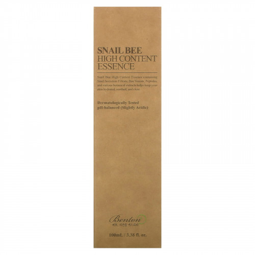 Benton, Snail Bee, эссенция с высоким содержанием эссенции, 100 мл (3,38 жидк. Унции)