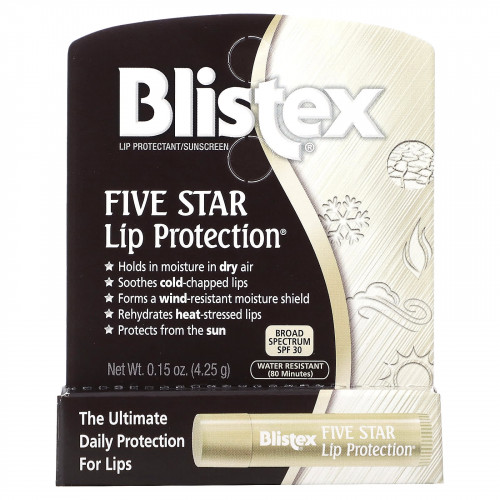 Blistex, Five Star Lip Protection, SPF 30, 4,25 г (15 унций)