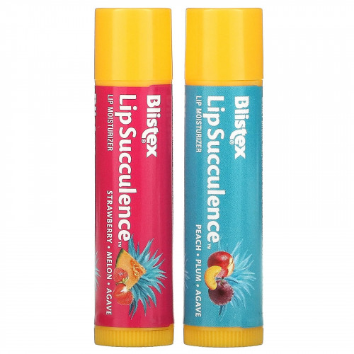 Blistex, Lip Succulence, тропические фрукты, 2 шт., По 4,25 г (0,15 унции)