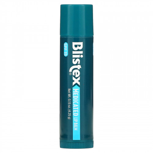 Blistex, заживляющий бальзам, защита губ с солнцезащитным фильтром, SPF 15, классический, 4,25 г (0,15 унции)