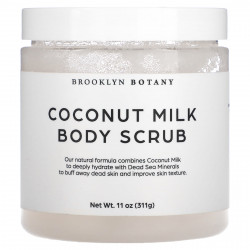 Brooklyn Botany, Скраб для тела с кокосовым молоком, 300 г (10,5 унции)