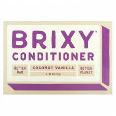 Brixy, Батончик-кондиционер, кокос и ваниль, 1 батончик, 113 г (4 унции)