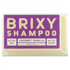 Brixy, Батончик-шампунь, кокос и ваниль, 1 шт., 113 г (4 унции)