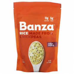 Banza, Рис из нута, чесночное и оливковое масло, 198 г (7 унций)