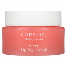Care:Nel, Ночная маска для губ, ягодная, 23 г