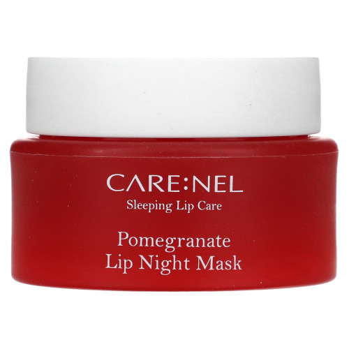 Care:Nel, Sleeping Lip Care, ночная маска для губ, гранат, 23 г (0,81 унции)