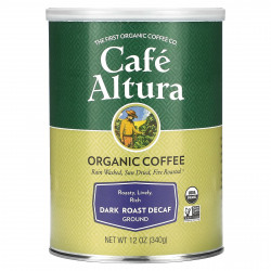 Cafe Altura, Органический кофе, темная обжарка без кофеина, молотый, 340 г (12 унций) (Товар снят с продажи) 