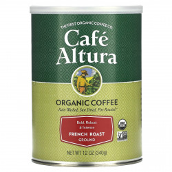 Cafe Altura, Органический кофе, французская жарка, 12 унций (339 г)